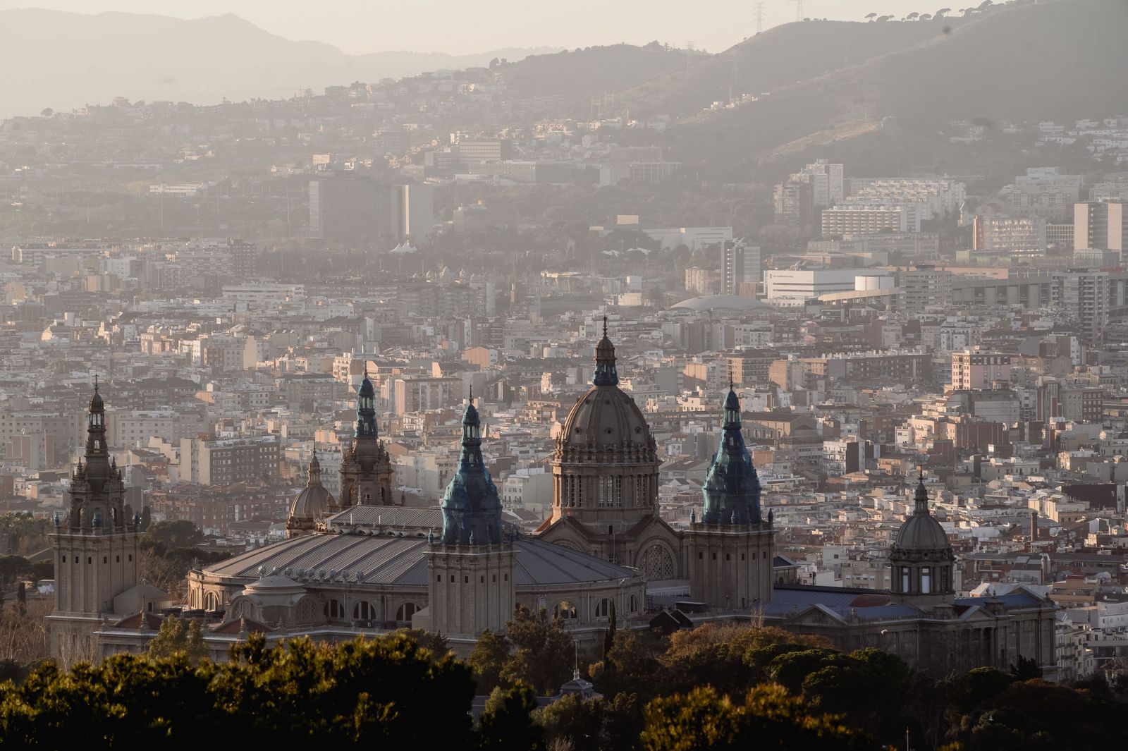 Montjuïc y el Museo Nacional de Arte de Cataluña