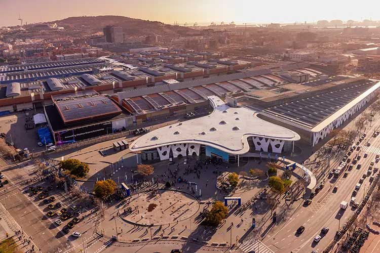 Trade show videography at Fira Barcelona exhibition hall